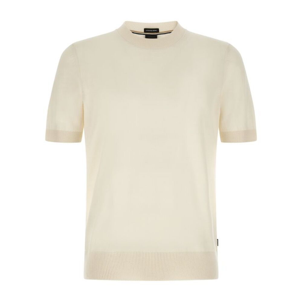 Hugo Boss White Virgin Wool Men's T-Shirt